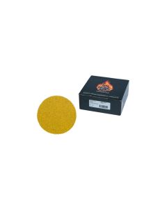 High Teck&trade; G6036 Premium Sanding Disc, 6 in Dia, P36 Grit, Aluminum Oxide, Resin Backing, Gold, Grip Attachment