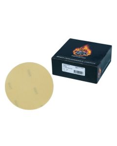 High Teck&trade; G6600 Premium Sanding Disc, 6 in Dia, P600 Grit, Aluminum Oxide, Resin Backing, Gold, Grip Attachment