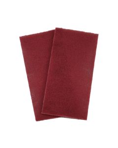 SPTHINR 4-1/2" x 9" V/F THIN RED Scuff PAD Grain(25 pcs per box)