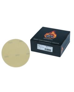 High Teck&trade; G6800 Premium Sanding Disc, 6 in Dia, P800 Grit, Aluminum Oxide, Resin Backing, Gold, Grip Attachment