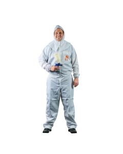 High Teck&trade; PS205W Premium Paint Suit, Medium, White, 2-Way Zipper