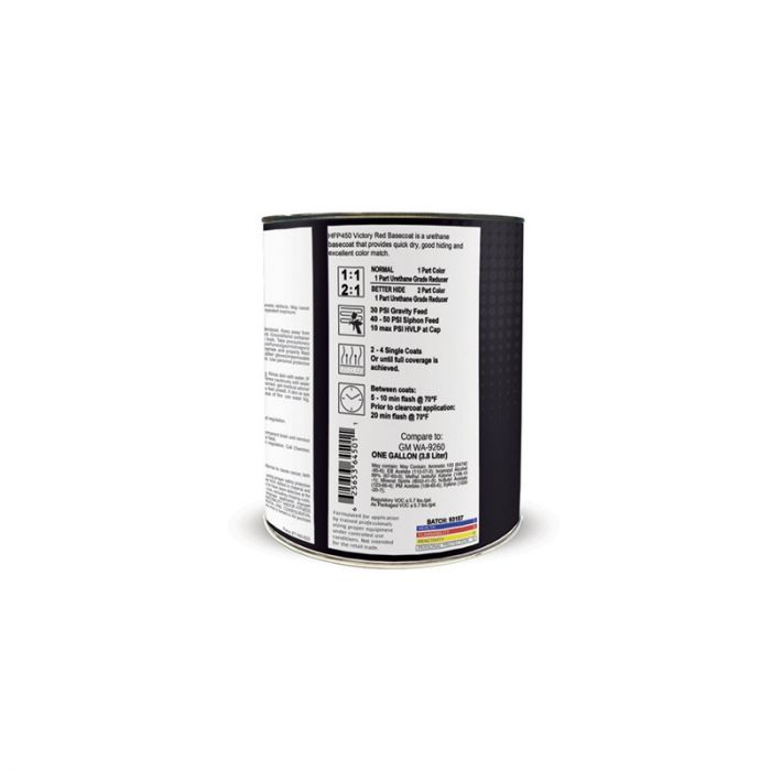 Victory Red Basecoat Paint GM WA9260 High Teck HFP450, 8030 Clearcoat