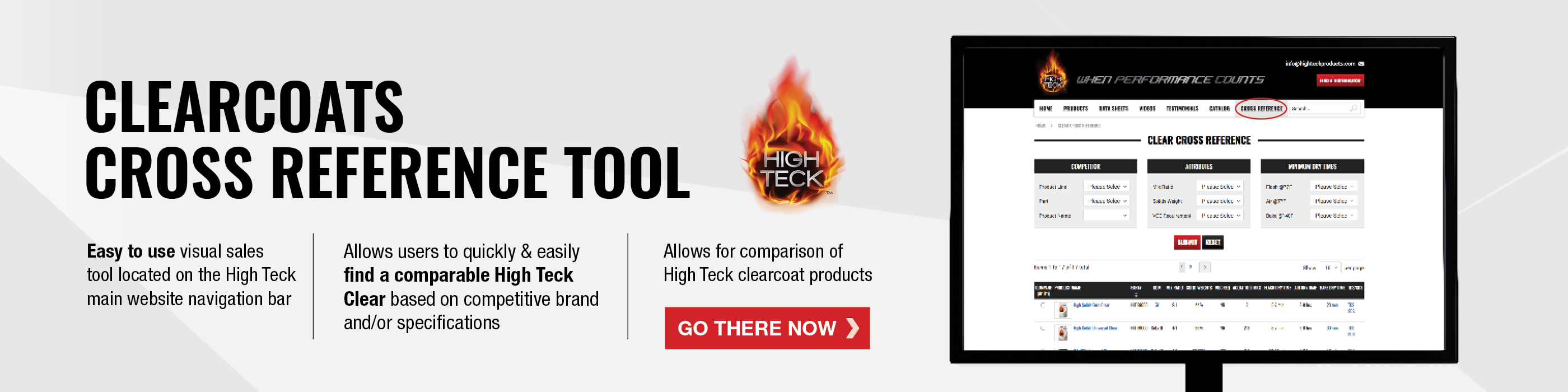 High Teck Clears Cross Reference Tool
